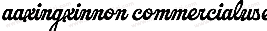 aaxingxinnon commercialuse字体转换